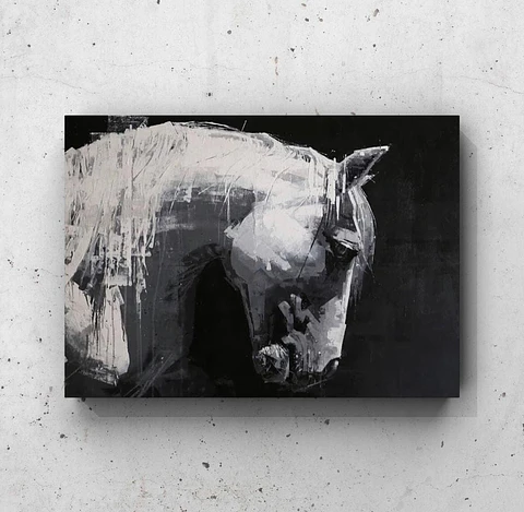 Cuadro Animales: CABALLO BLANCO 