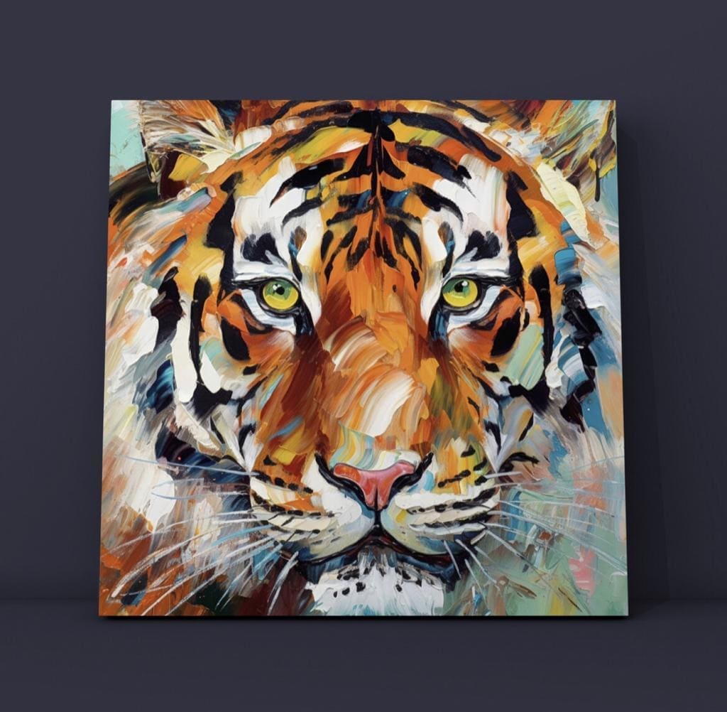Cuadro Animales: CABEZA DE TIGRE  3