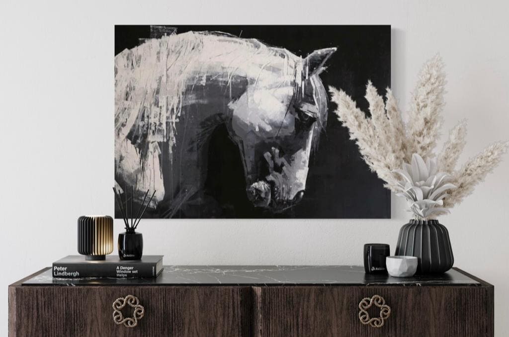 Cuadro Animales: CABALLO BLANCO  2