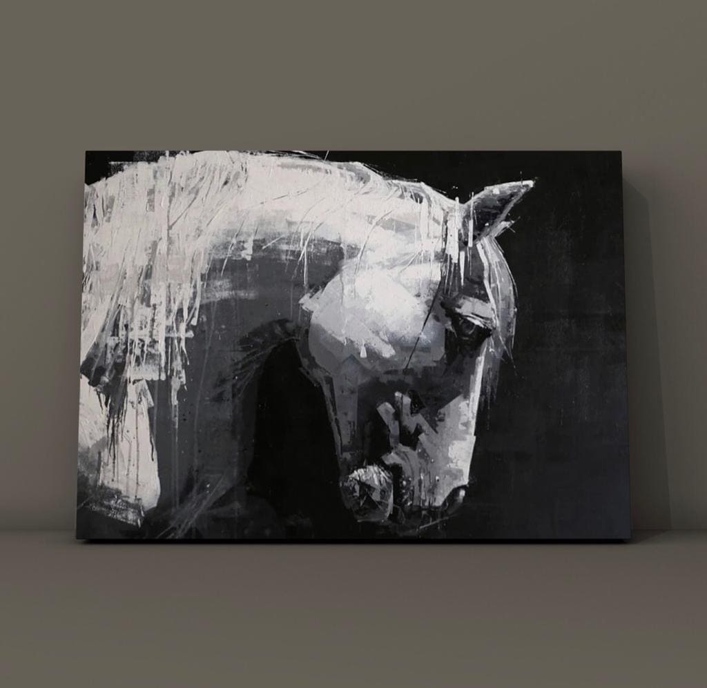 Cuadro Animales: CABALLO BLANCO  3