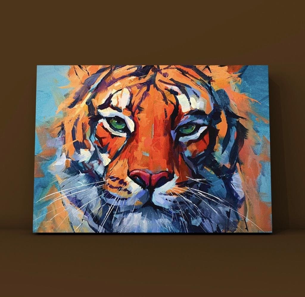 Cuadro Animales: MIRADA DE TIGRE  3