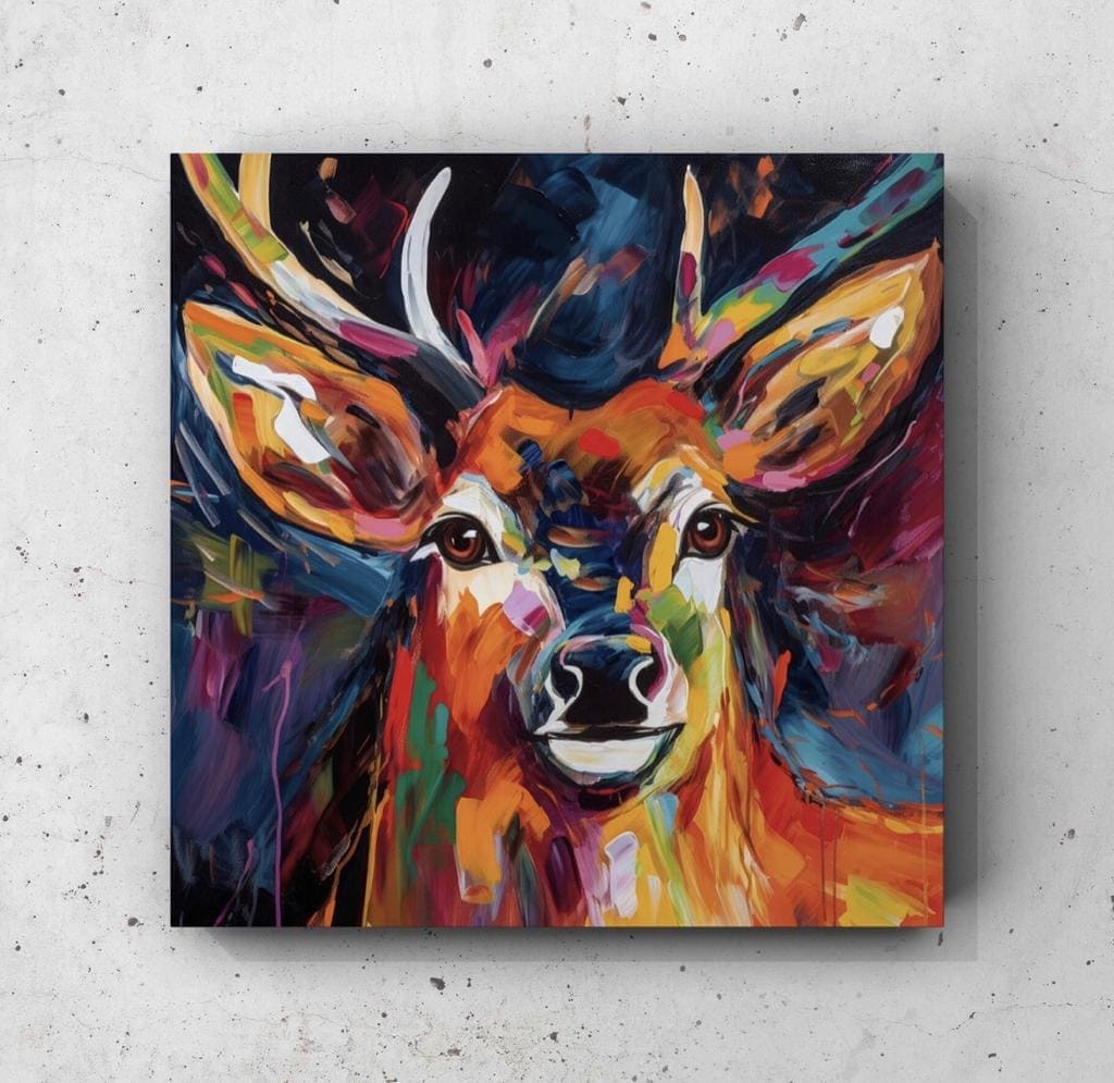 Cuadro Animales: MIRADA DE VENADO  1