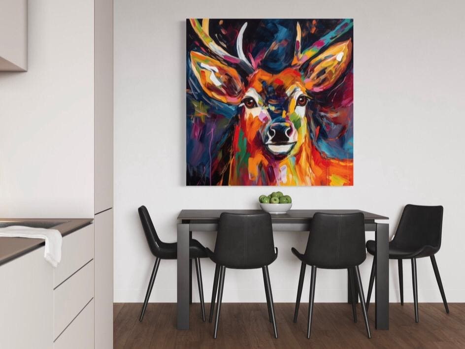 Cuadro Animales: MIRADA DE VENADO  4