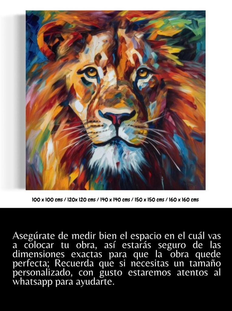 Cuadros de Animales: LEON Y GRANDEZA  5