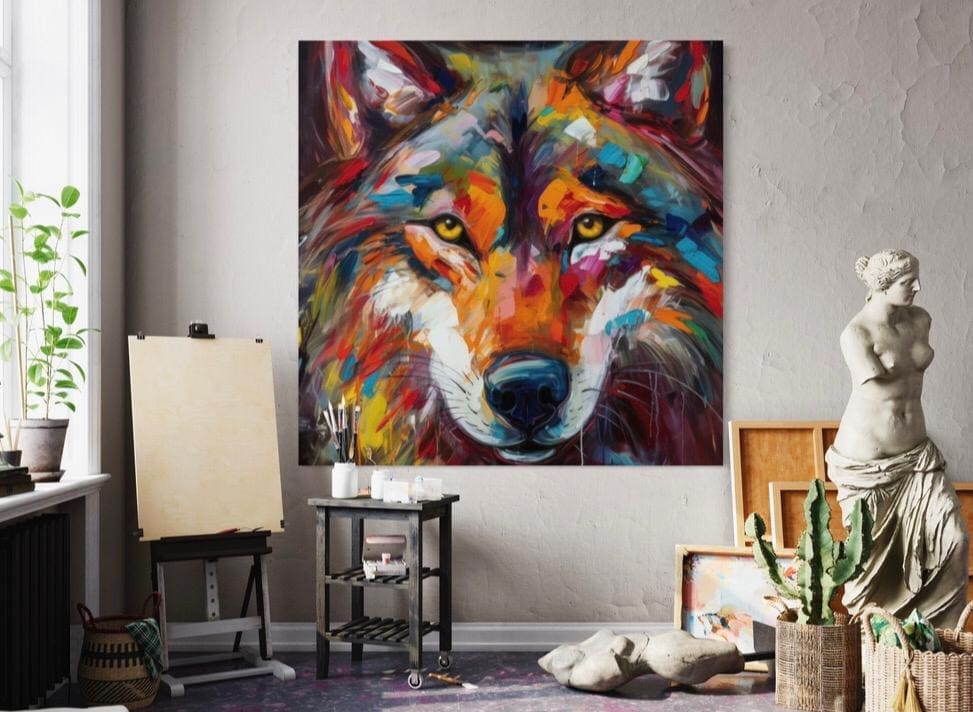Cuadro Animales: LOBO 2