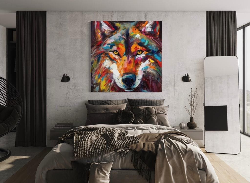 Cuadro Animales: LOBO 4