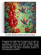 Cuadro de Animales: FLORES Y COLIBRES - Miniatura 5