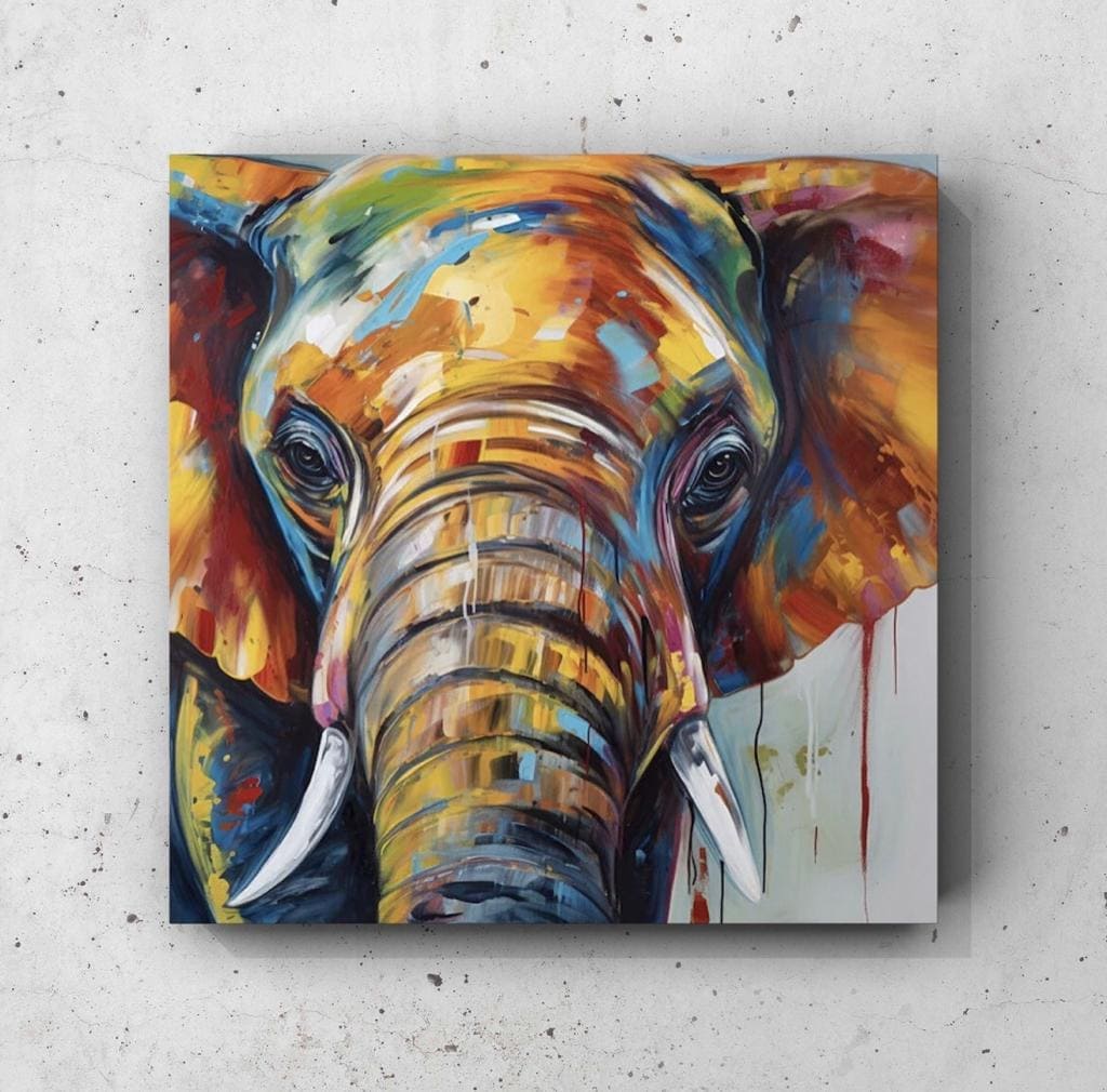 Cuadro Animales: MIRADA DE ELEFANTE  1
