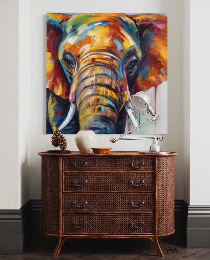 Cuadro Animales: MIRADA DE ELEFANTE  2