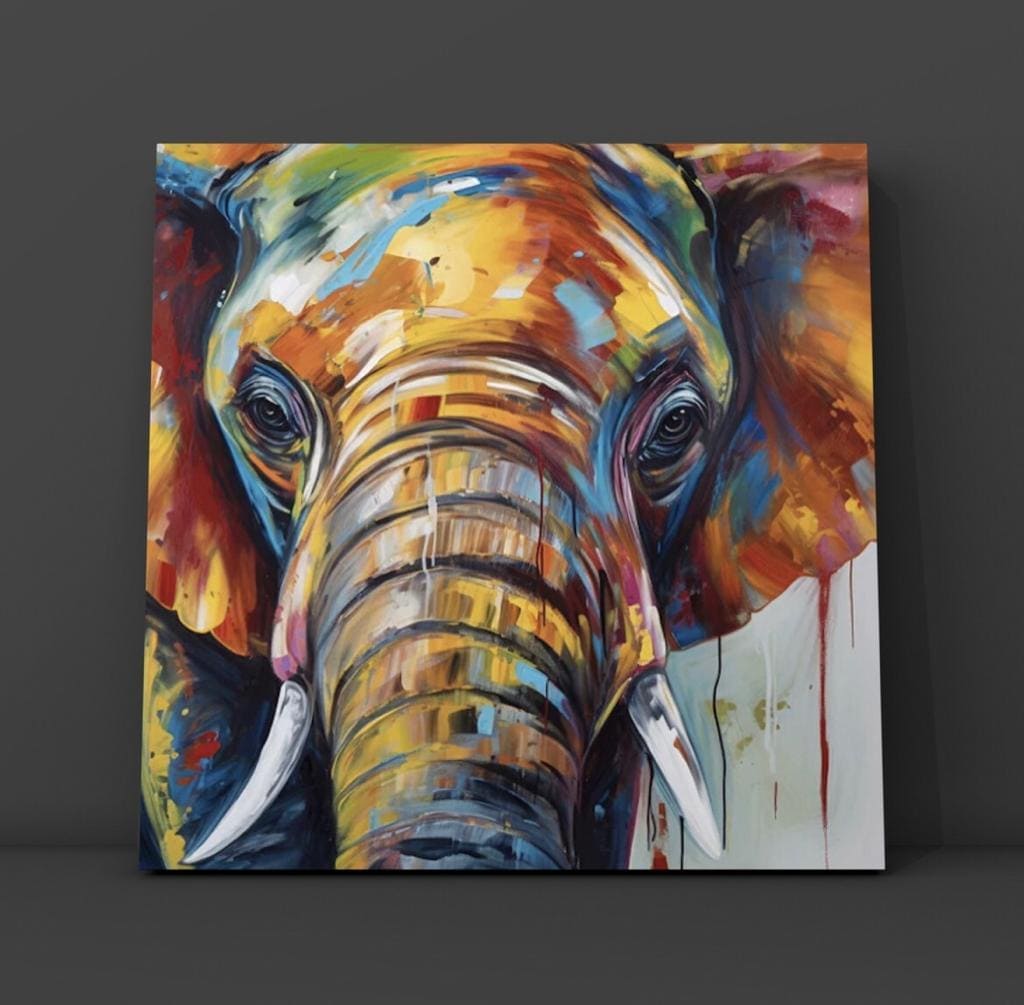 Cuadro Animales: MIRADA DE ELEFANTE  3