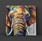 Cuadro Animales: MIRADA DE ELEFANTE  - Miniatura 3