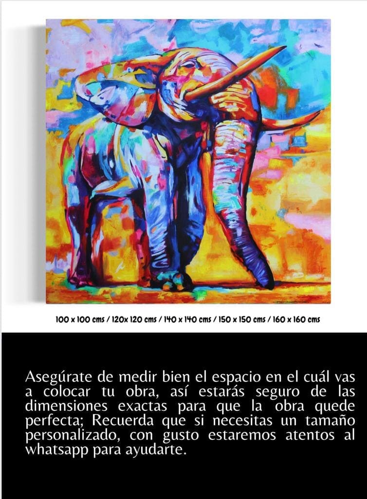 Cuadro Animales: ELEFANTE MAJESTUOSO  5