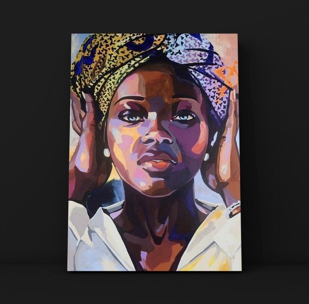 Cuadro Figura Humana: MUJER AFRO MODERNA 3