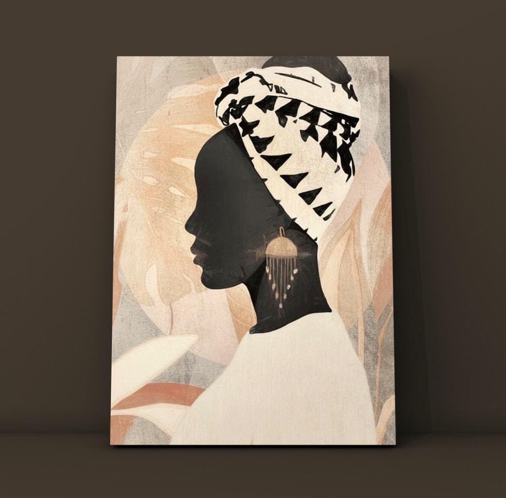 Cuadro Figura Humana: MUJER TURBANTE  3