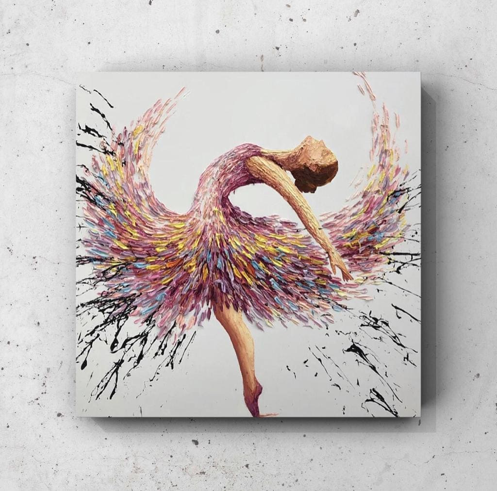 Cuadro Figura Humana: BAILARINA PÉTALO 1