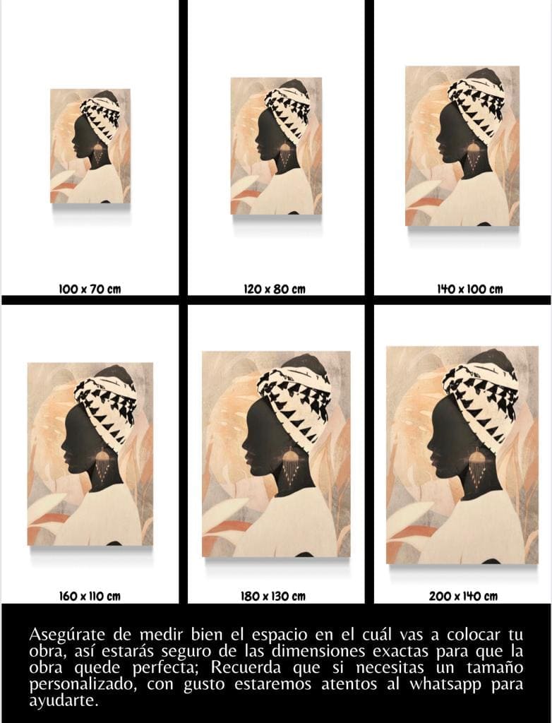 Cuadro Figura Humana: MUJER TURBANTE  5