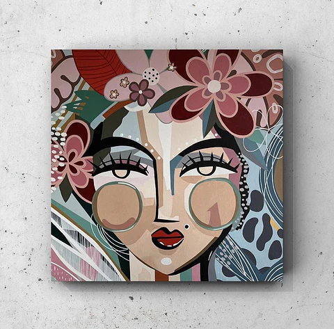 Cuadro Figura Humana: MUJER MODENA FLORES