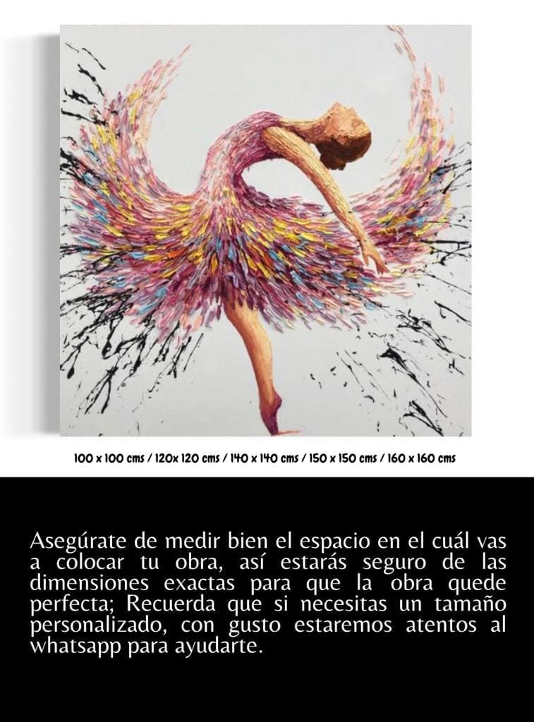 Cuadro Figura Humana: BAILARINA PÉTALO 5