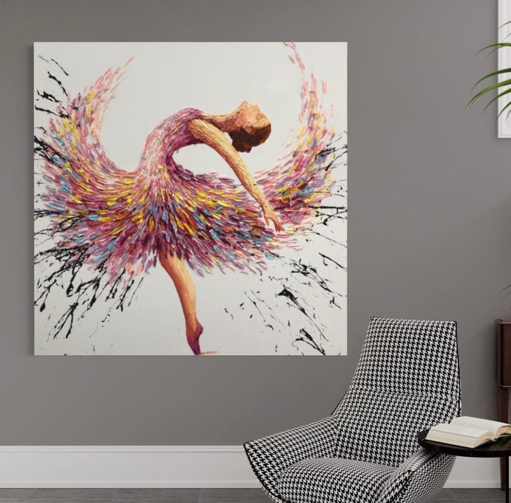 Cuadro Figura Humana: BAILARINA PÉTALO 2