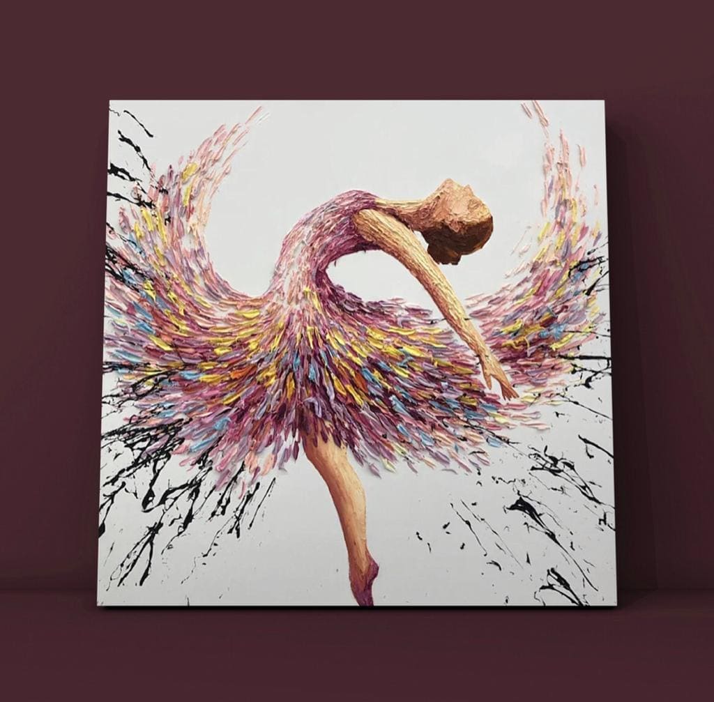 Cuadro Figura Humana: BAILARINA PÉTALO 3