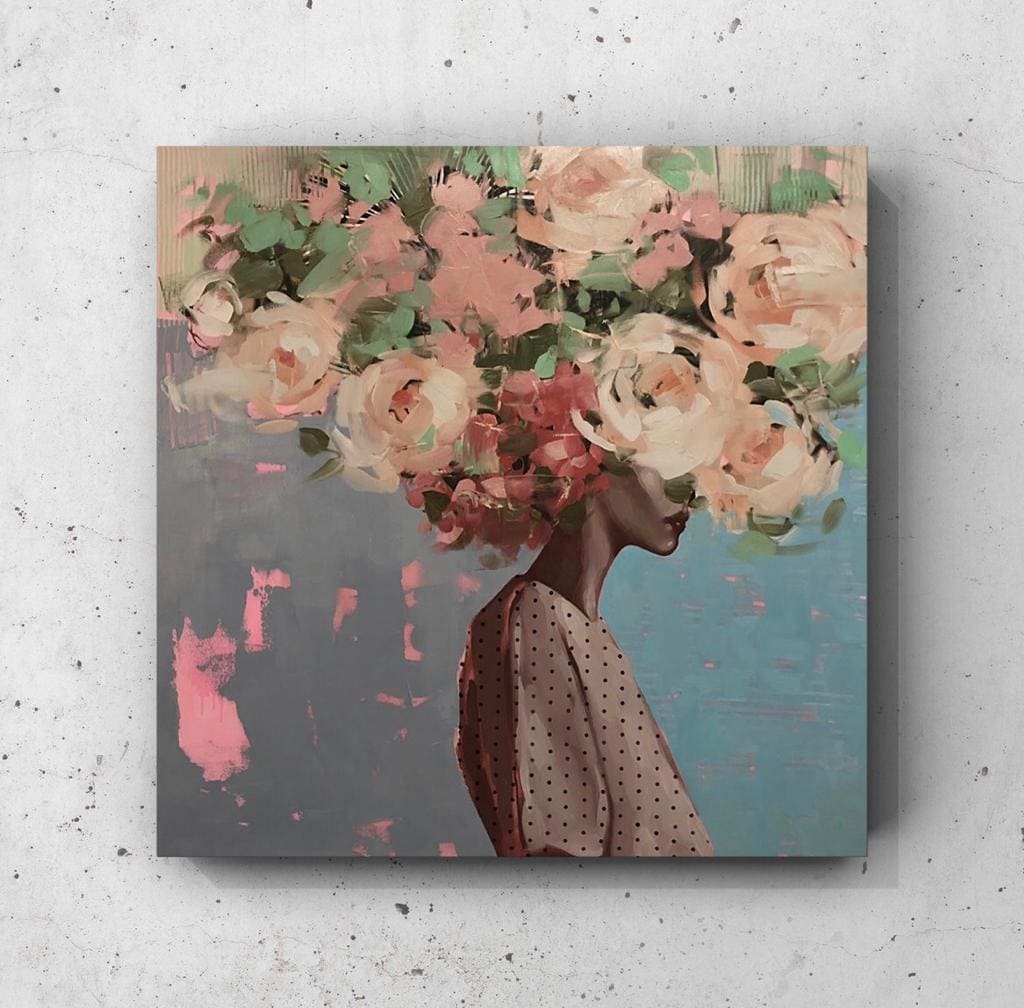 Cuadro Figura Humana: LLUVIA DE FLORES  1
