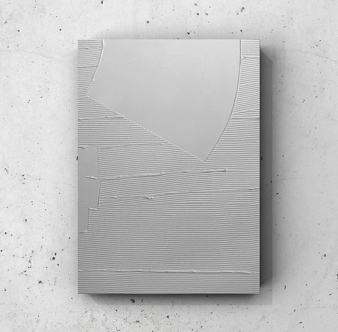 Cuadro Texturizado Minimalista: CURVA FLUIDA