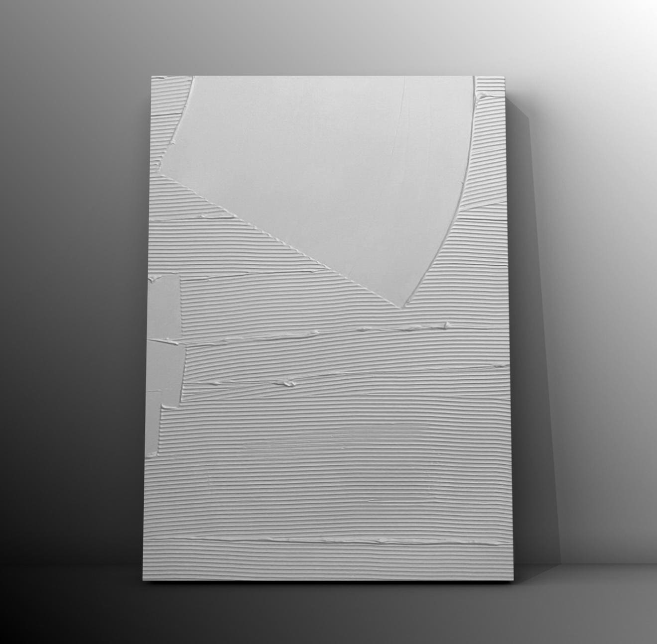 Cuadro Texturizado Minimalista: CURVA FLUIDA 3