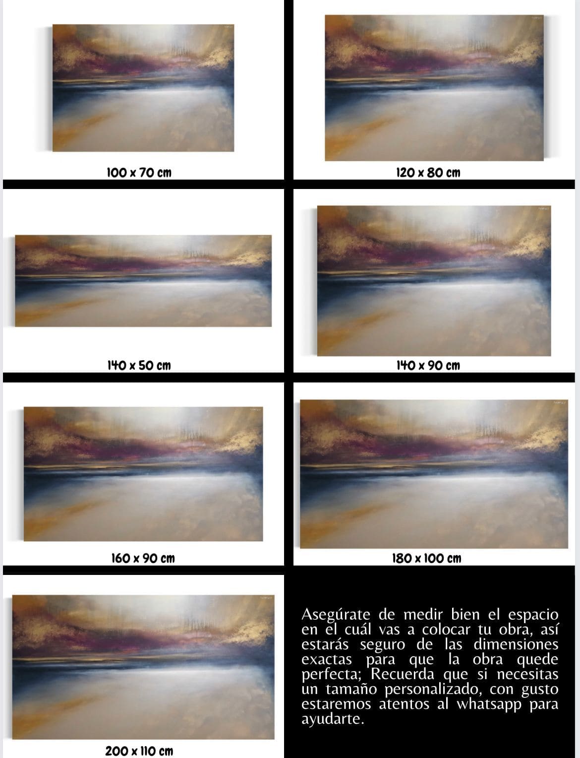 Cuadro Abstracto: LUZ DEL MAR  5