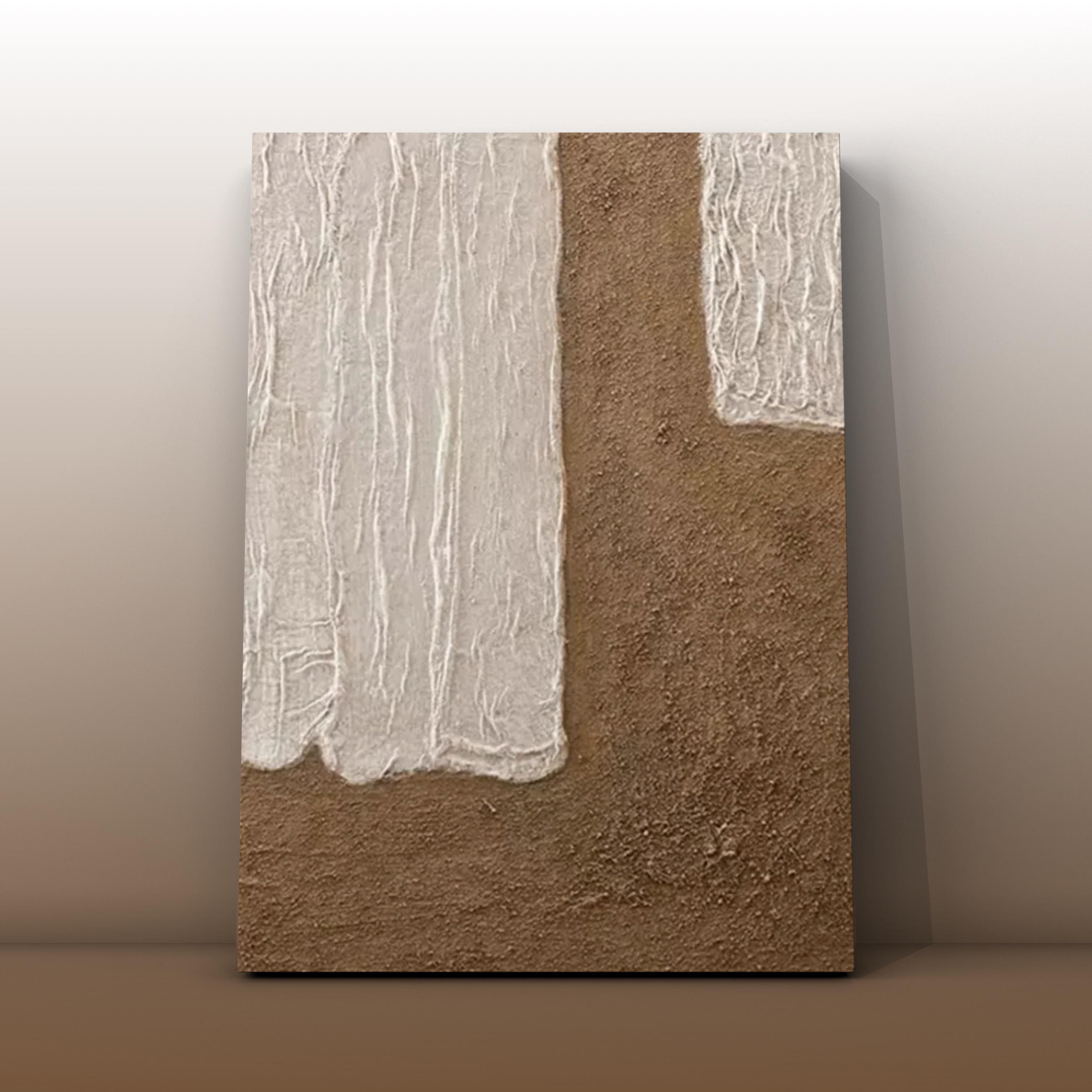 Cuadro Díptico Texturizado Minimalista: HORIZONTES FRAGMENTADOS 3