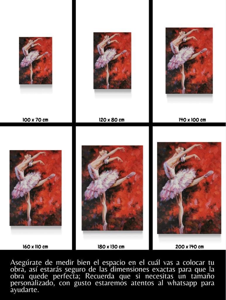 Cuadro Figura Humana: BAILARINA POSE  5