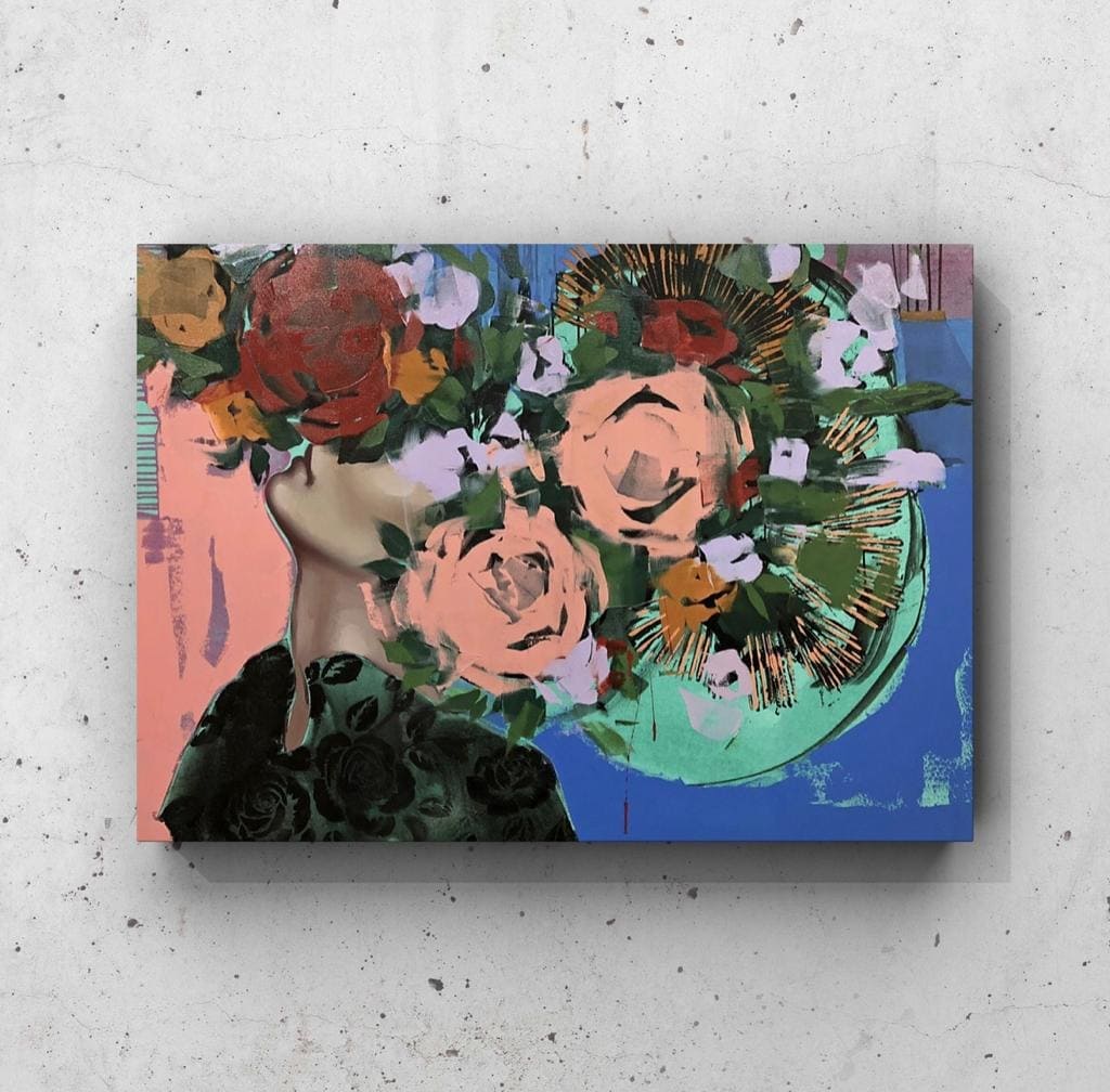 Cuadro Figura Humana: CANTO DE FLORES 1