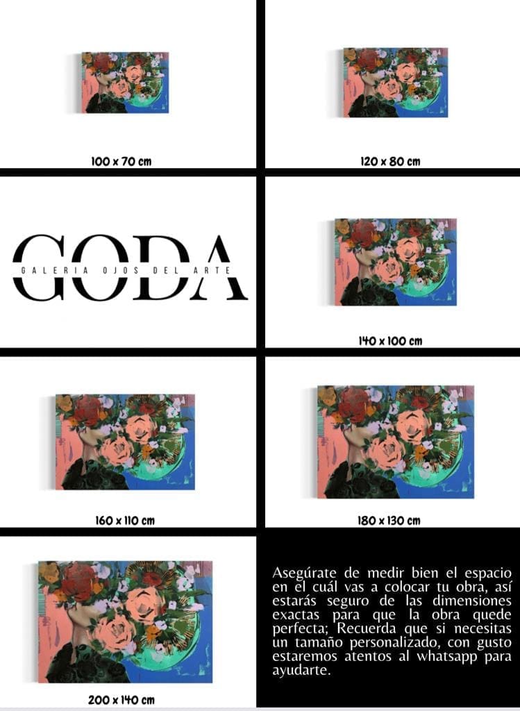 Cuadro Figura Humana: CANTO DE FLORES 5