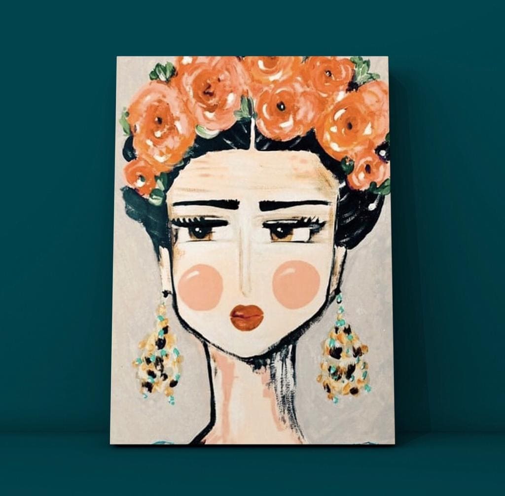 Cuadro Figura Humana: FRIDA MINIMALISTA 3