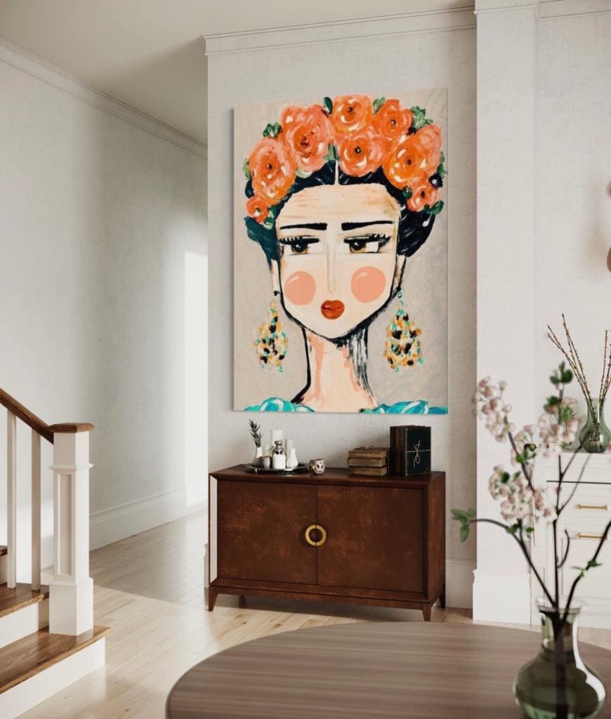 Cuadro Figura Humana: FRIDA MINIMALISTA 4