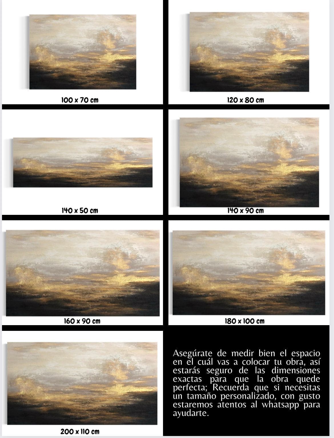 Cuadro Luxury: ATARDECER  5