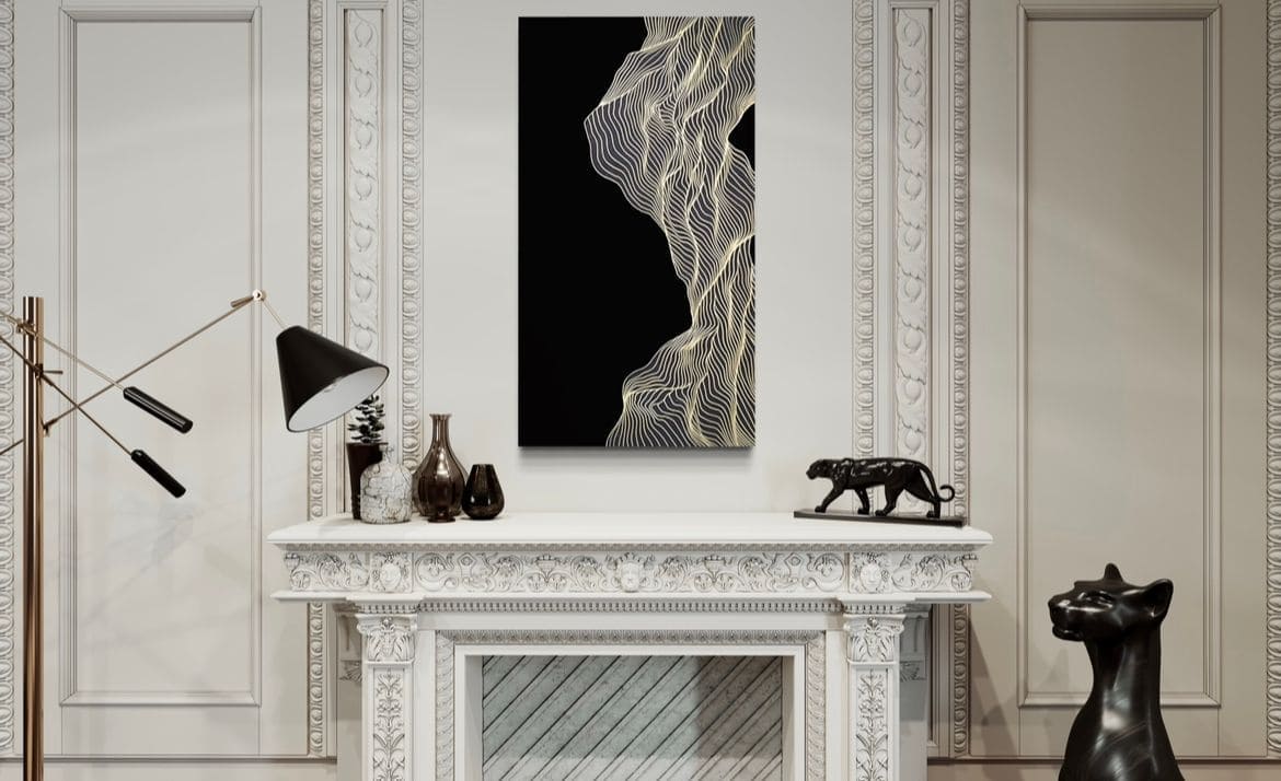 Cuadro Luxury: RITMO DE ORO  2