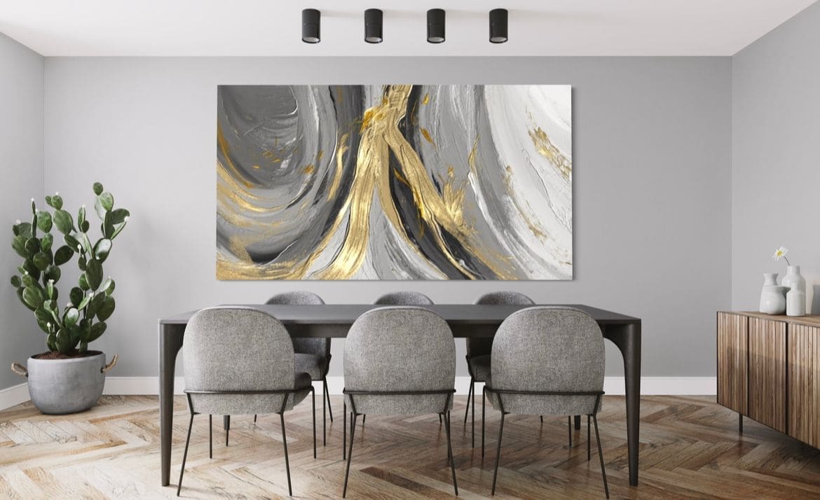 Cuadro Luxury: MÁRMOL DORADO 2