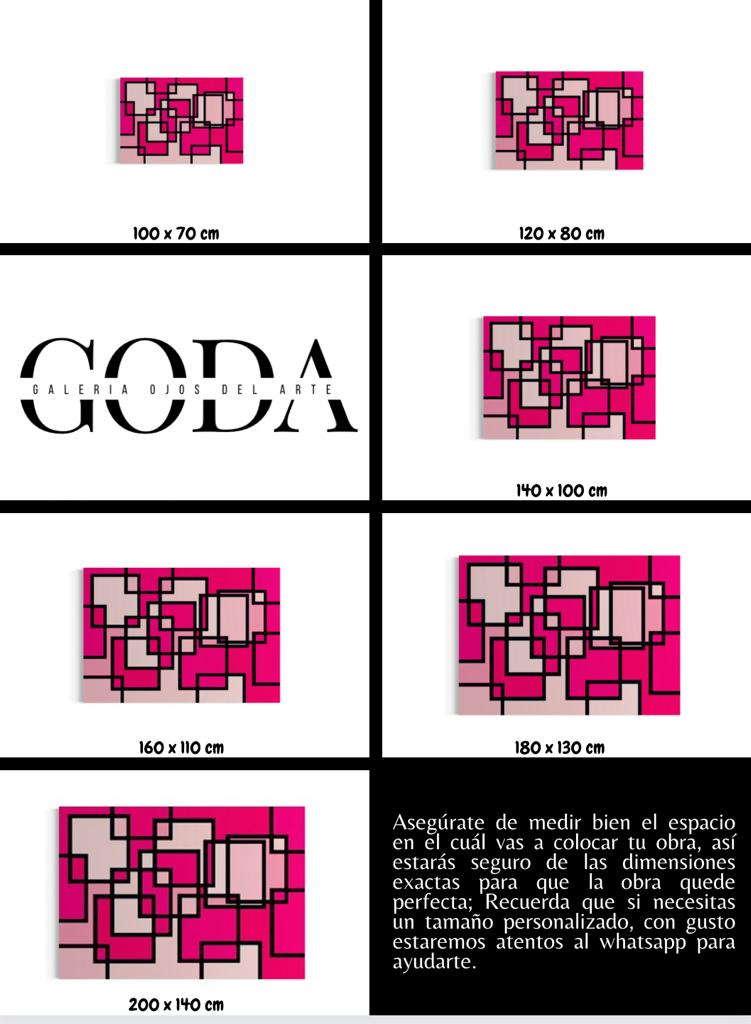 Cuadro Geométrico: ROSAS 5