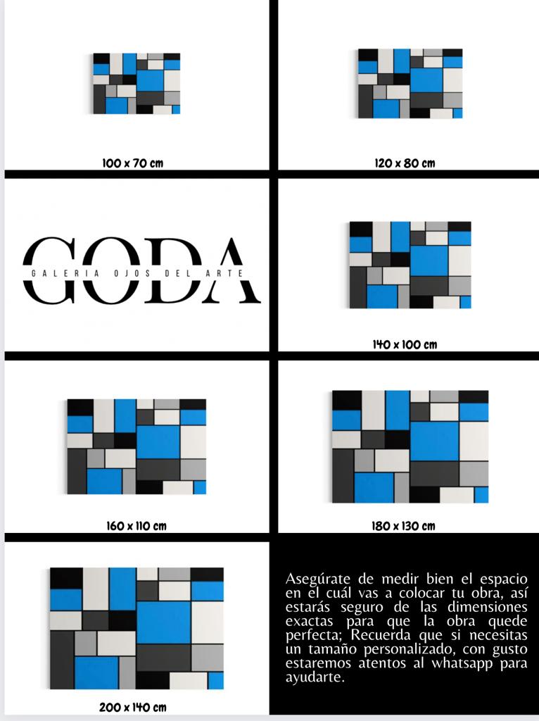 Cuadro Geométrico: EQUILIBRIO AZUL  5