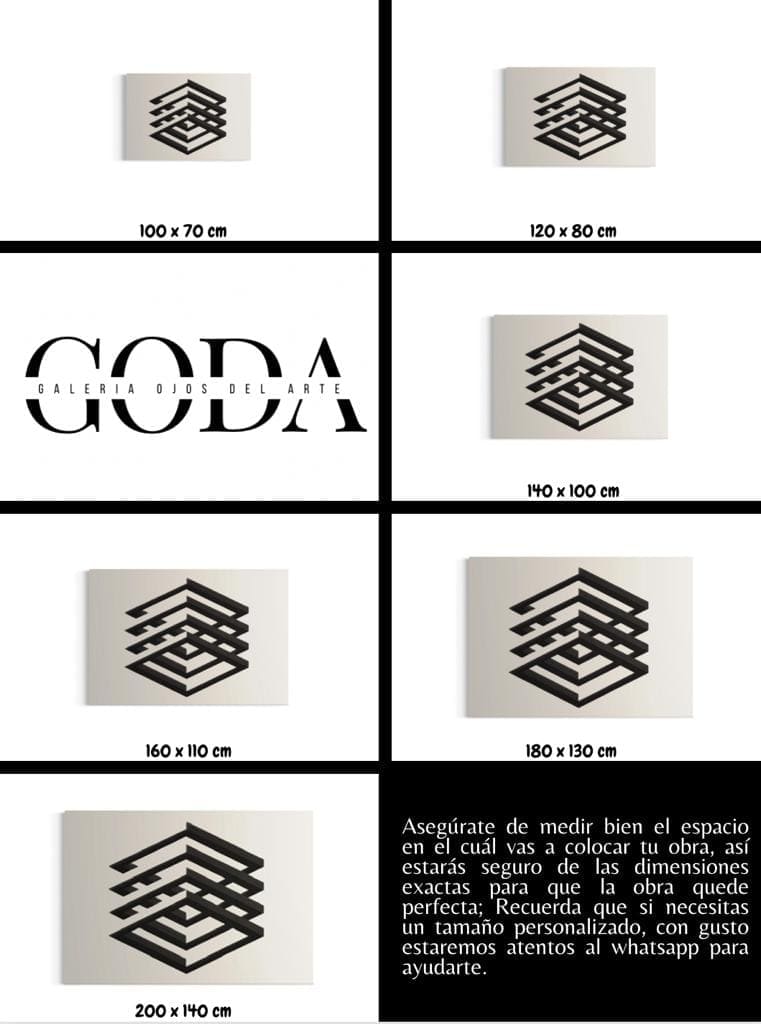Cuadro Geométrico: BLANCO Y NEGRO  5