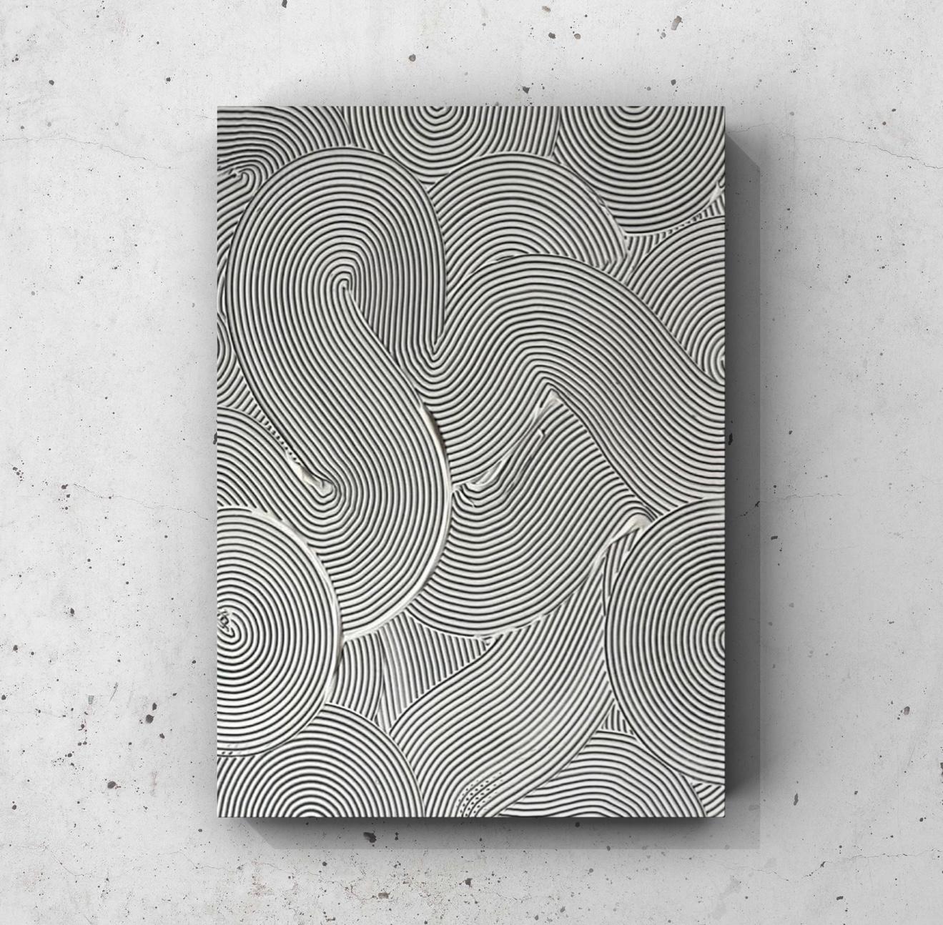 Cuadro Texturizado Lineal: ESPIRALES 1