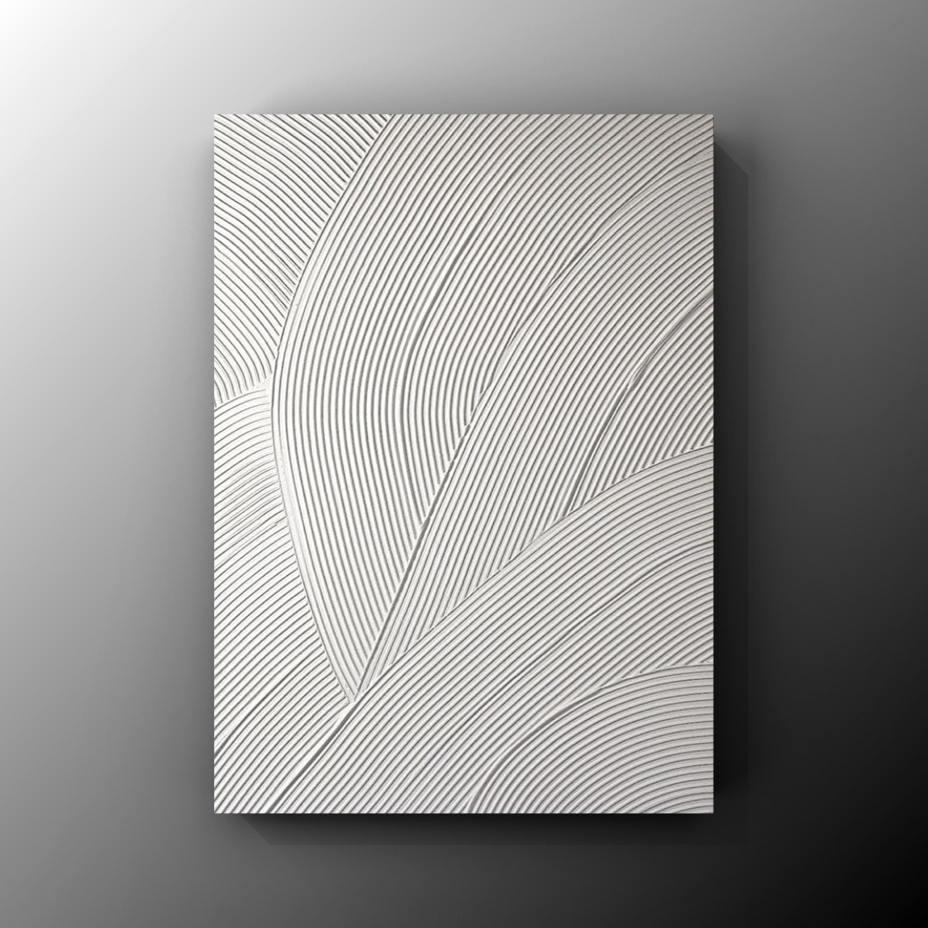 Cuadro Texturizado Lineal: FLUIR TRAZADO 3