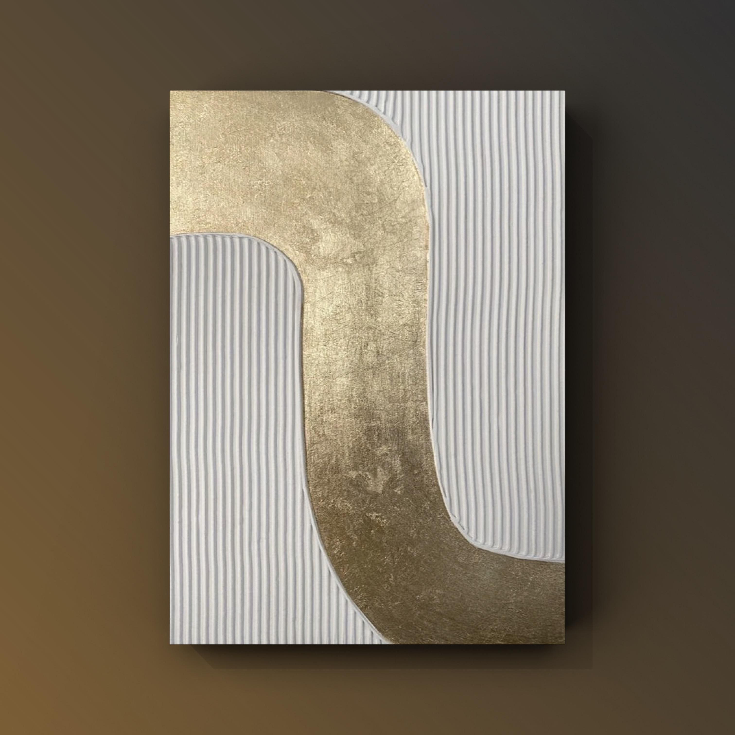 Cuadro Texturizado Minimalista: HUELLAS LIQUIDAS 3