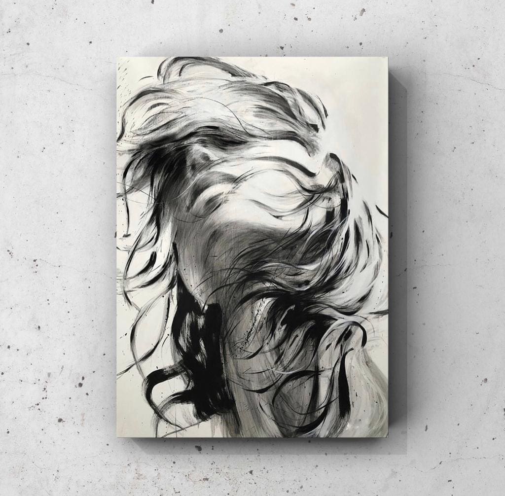 Cuadro Figura Humana: MUJER BLANCO Y NEGRO  1