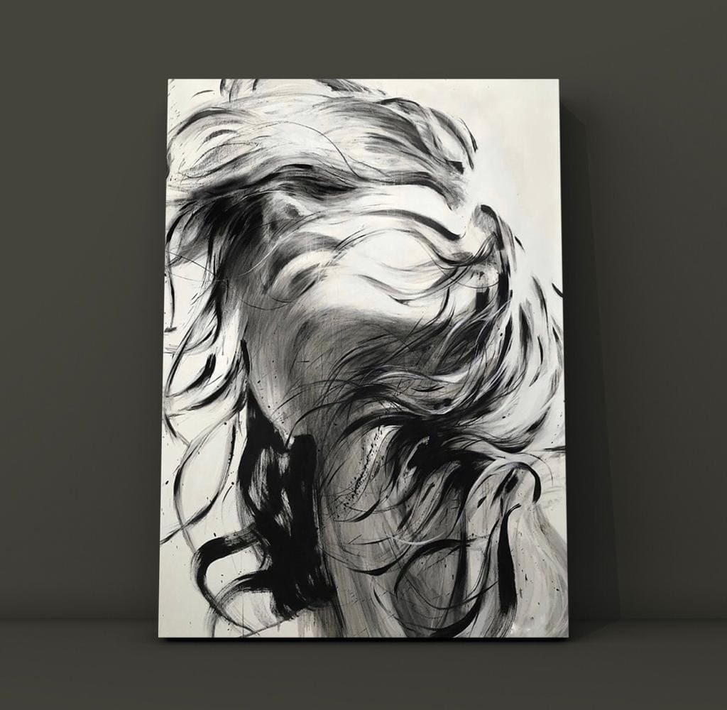 Cuadro Figura Humana: MUJER BLANCO Y NEGRO  3