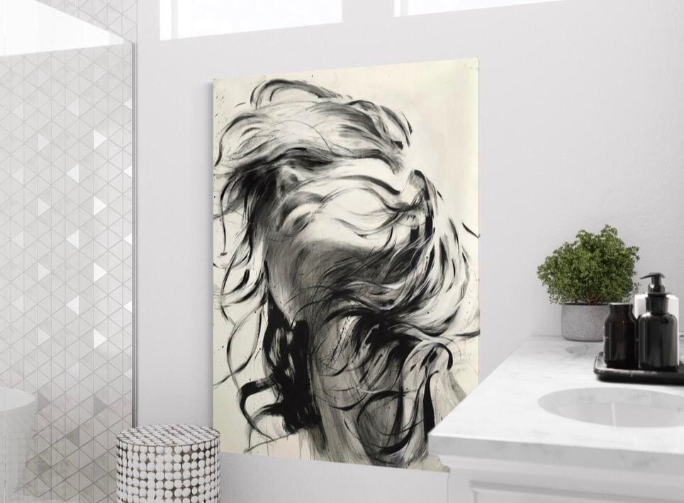 Cuadro Figura Humana: MUJER BLANCO Y NEGRO  4