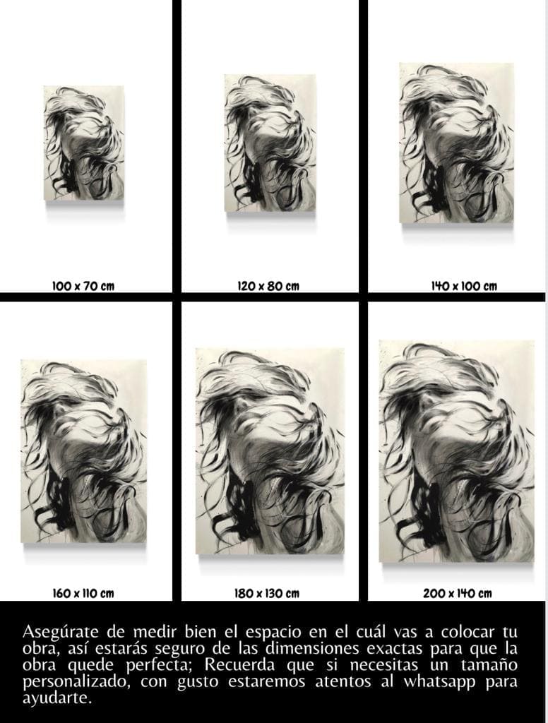 Cuadro Figura Humana: MUJER BLANCO Y NEGRO  5
