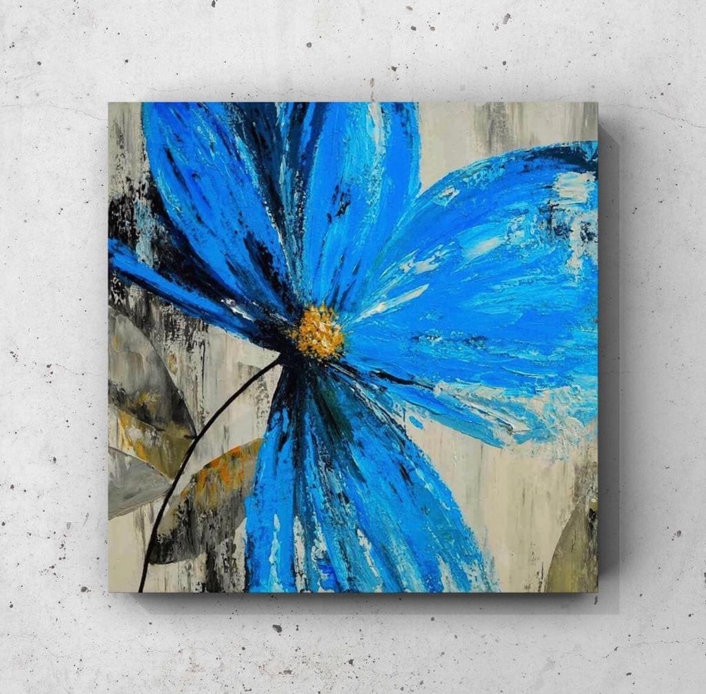 Cuadro Botánica: FLOR AZUL  1
