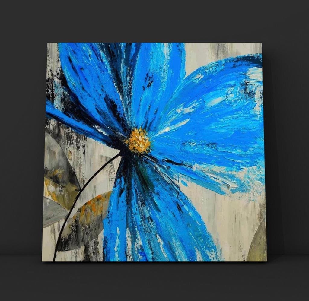 Cuadro Botánica: FLOR AZUL  3