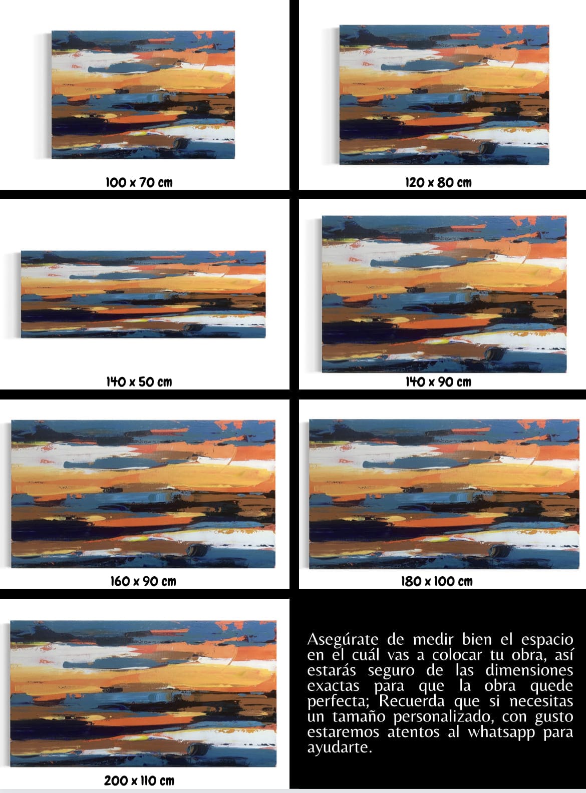 Cuadro Abstracto: AMBAR 6